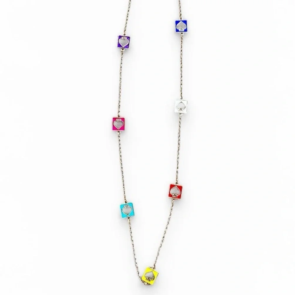 Kate Spade New York Multicolor Spade Charm Necklace ♠️